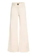 RG Shop Beig Wide Leg Jeans for Women